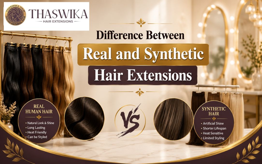 Difference Between Real and Synthetic Hair Extensions