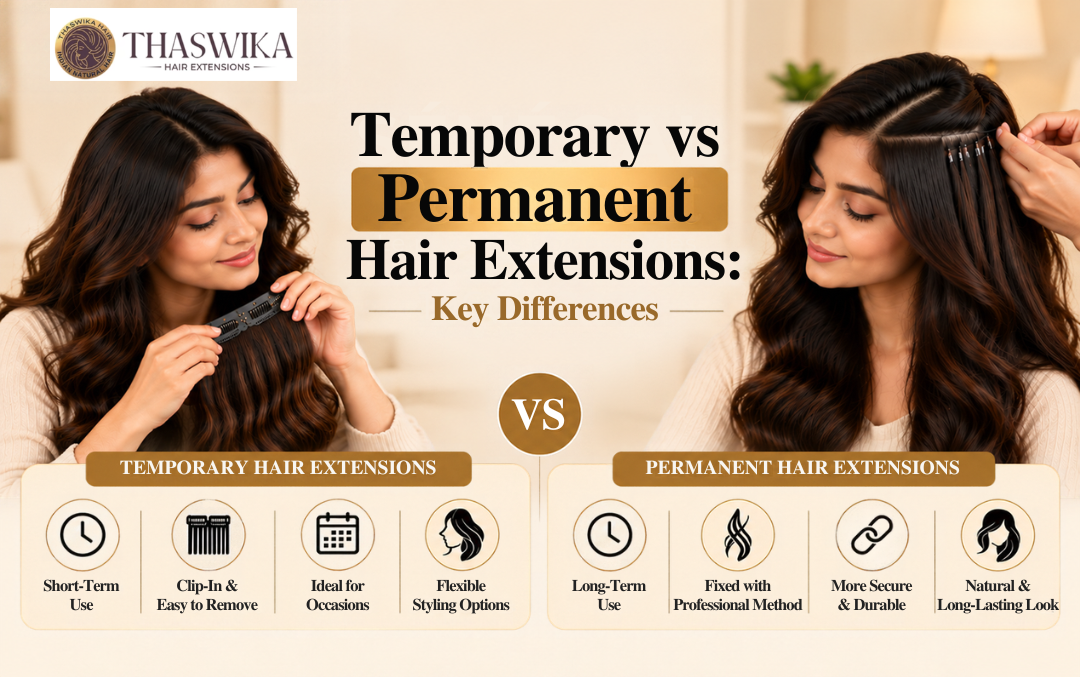 Temporary vs Permanent Hair Extensions