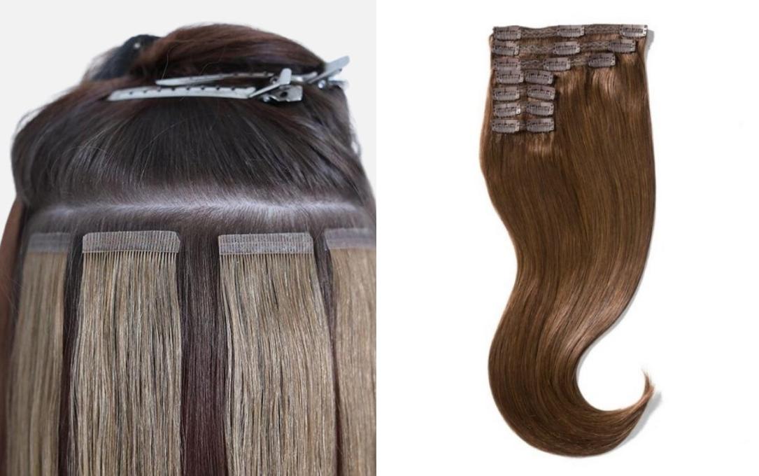 Tape-in Extensions vs. Clip-on Extensions