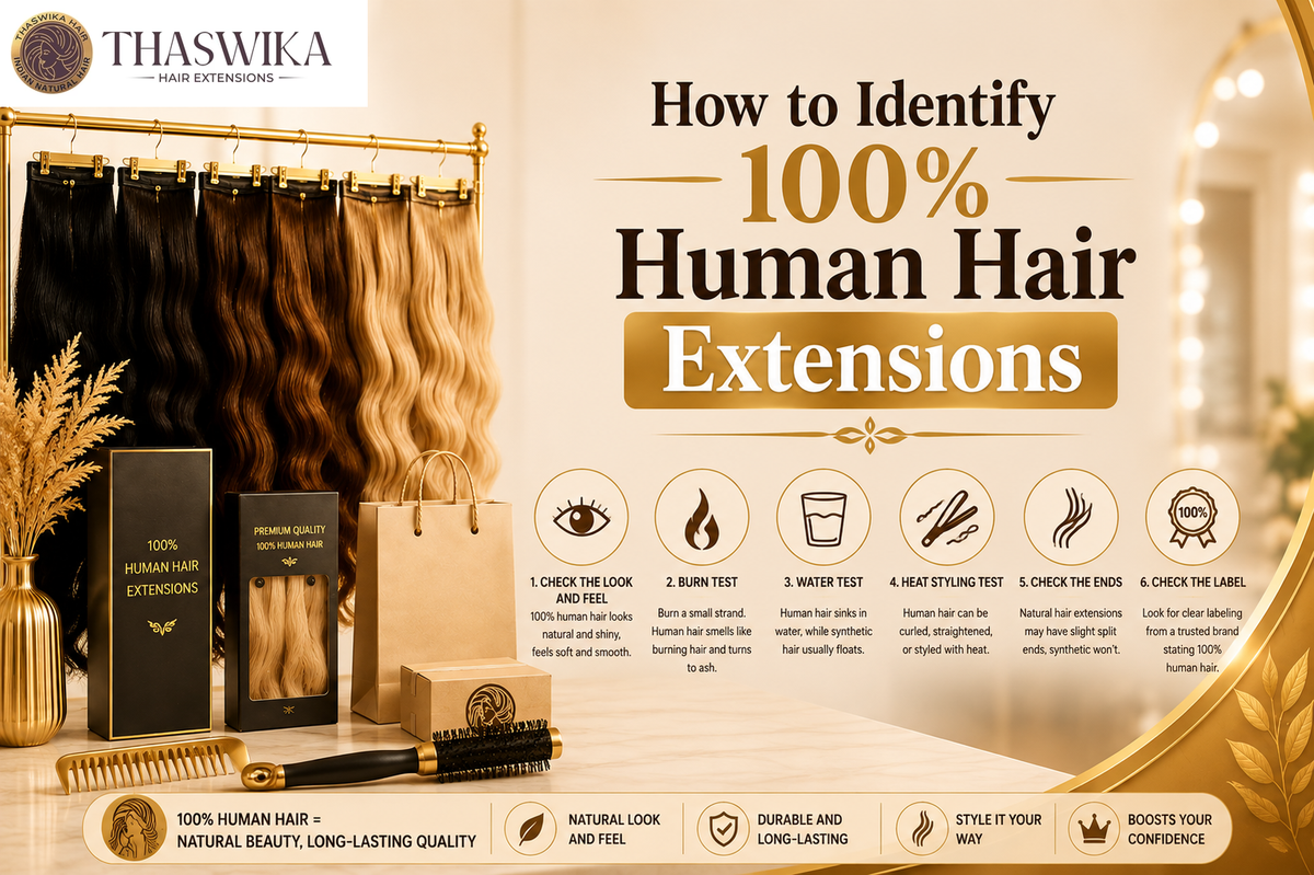 How to Identify 100% Human Hair Extensions
