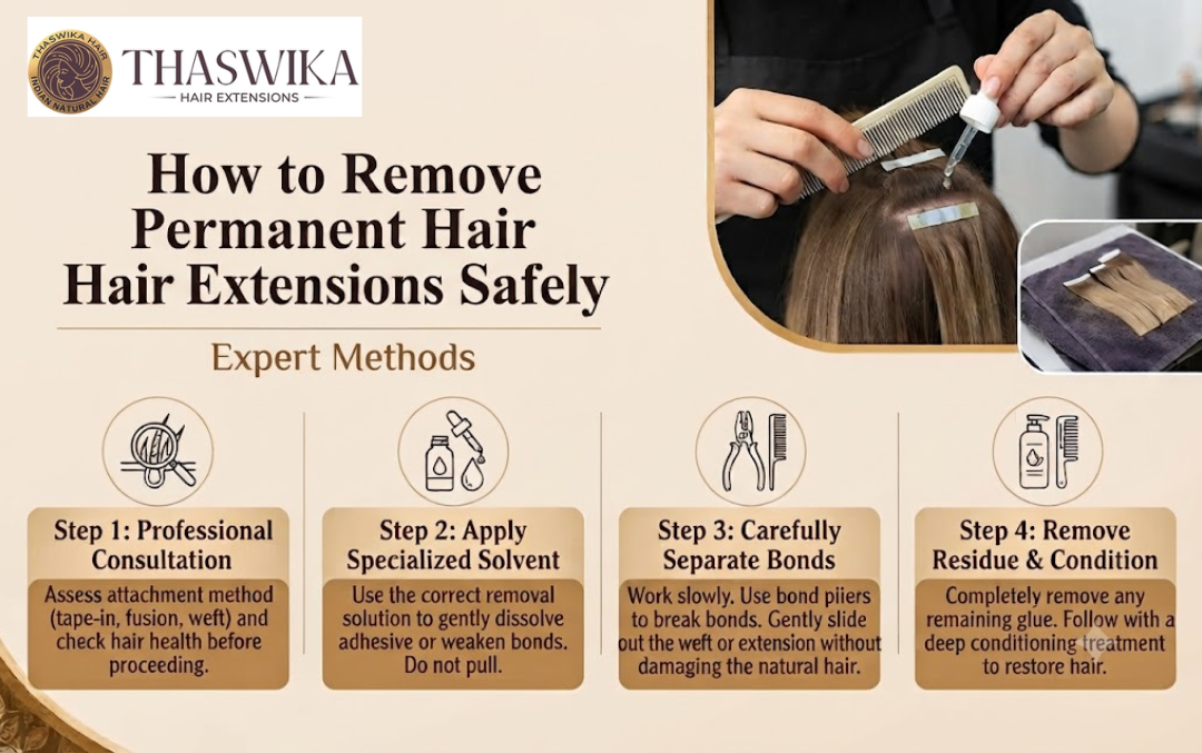How to Remove Permanent Hair Extensions Safely