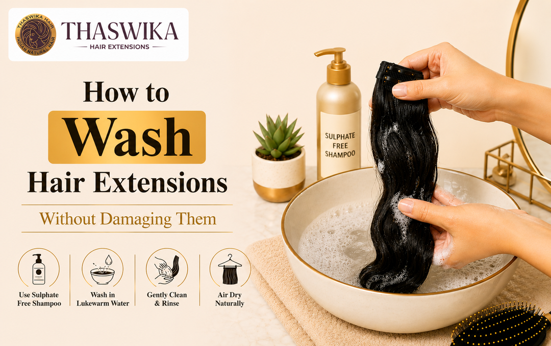 How to Wash Hair Extensions Without Damaging Them