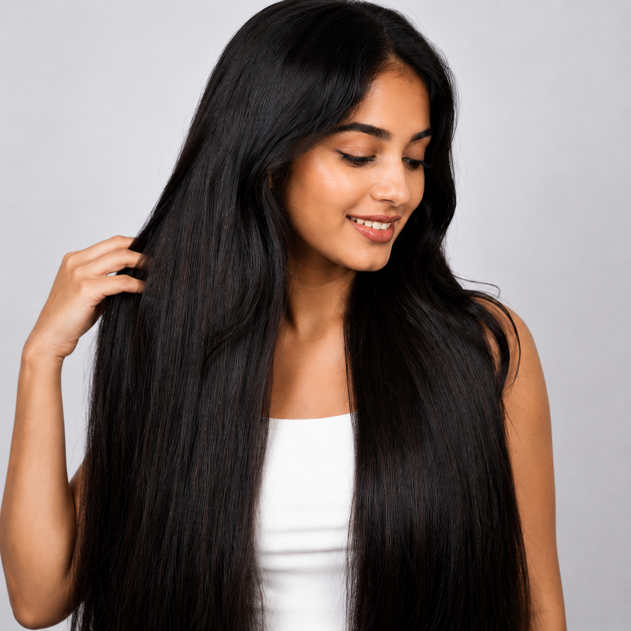 Thaswika Premium Natural Straight Keratin Tip Hair Extensions