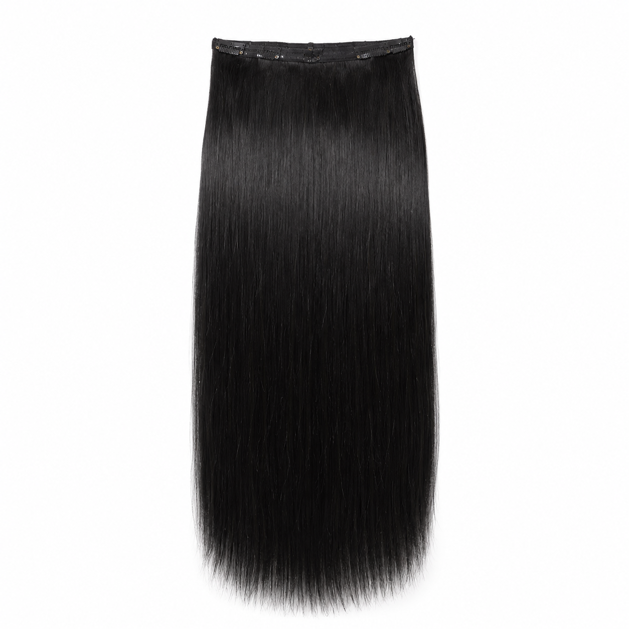 100% Natural Indian Straight Clip-In Hair Extensions