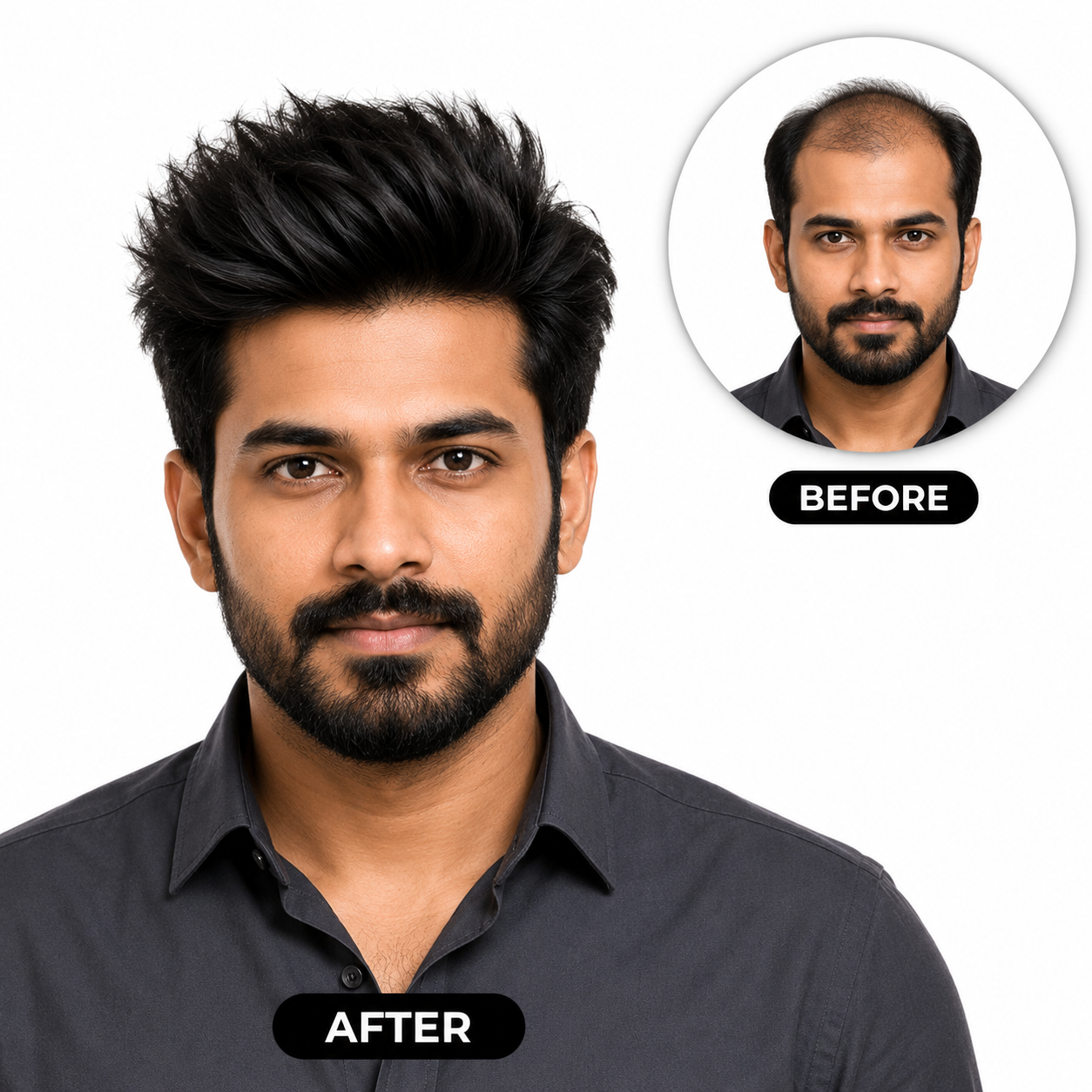 BMW Men Hair Patch – Natural Looking Hair System for Men