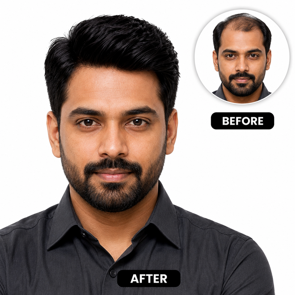 Los Angeles Men Patch – Premium Natural Hair System for Men