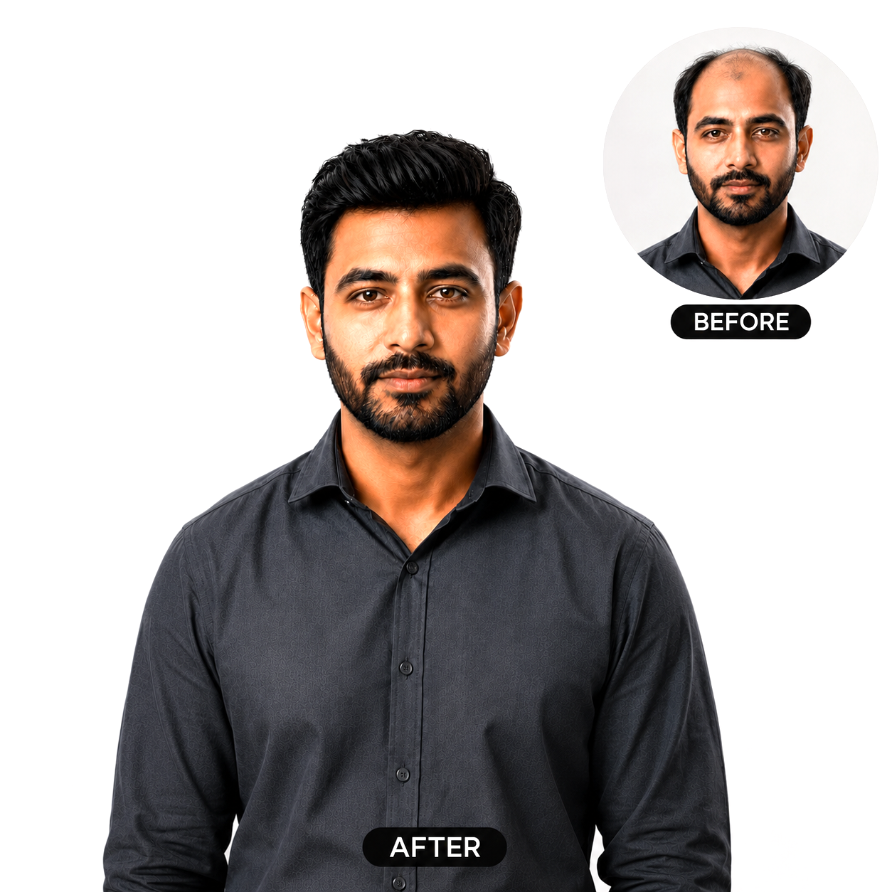 Mono Hair Patch for Men | 100% Human Hair