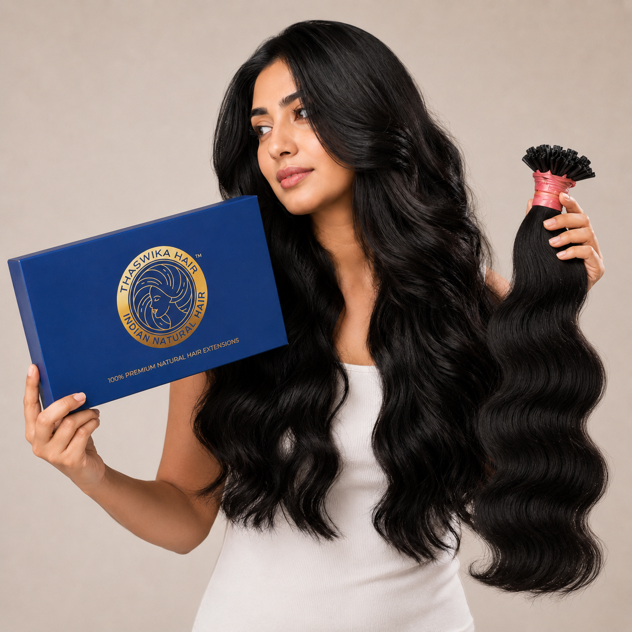 Premium Natural Straight Ponytail Hair Extension – 100% Human Hair
